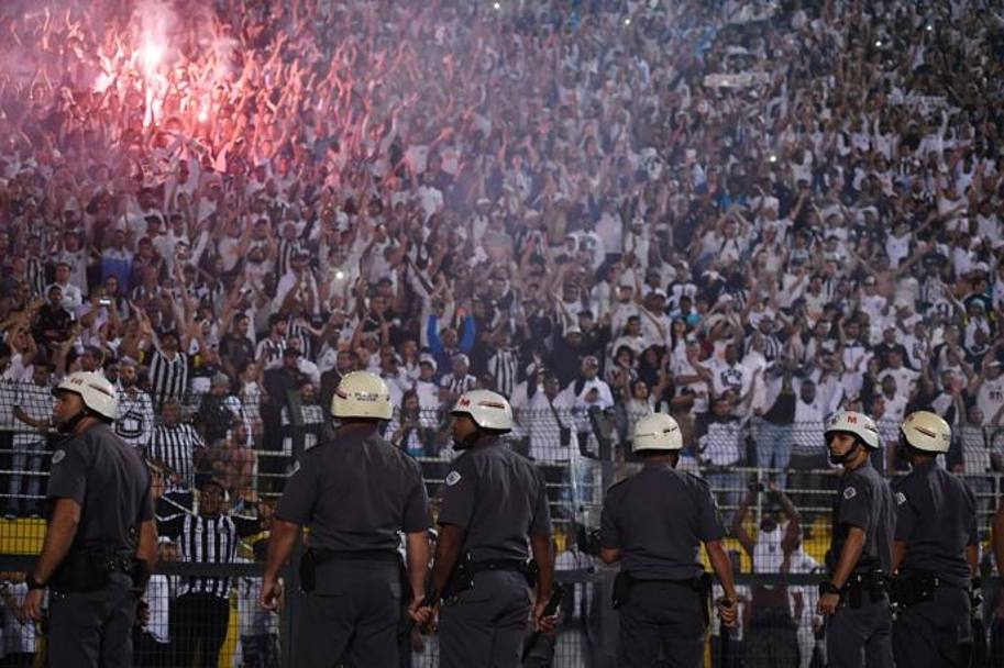 Un&#39;immagine simbolica di Santos-Independiente. AFP